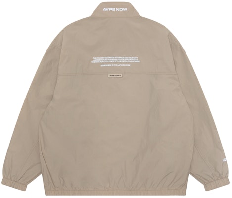 AAPE 레터 자수 스탠드 칼라 루즈핏 지퍼 재킷 남성용. AAPLJM7640XXM 1
