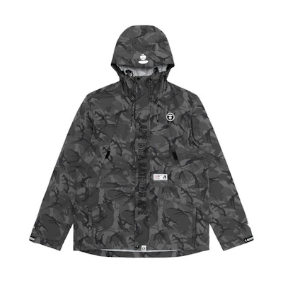 AAPE Letter Logo Camo Zip-Up Hoodie Jacket for Men AAPJKM7339XXD
