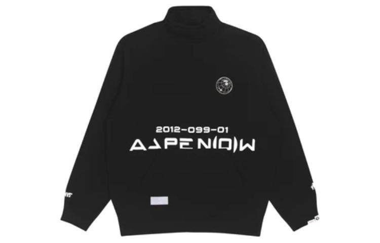 AAPE Letter Logo Printed Crew Neck Long Sleeve Sweater AAPSWM3810XXH
