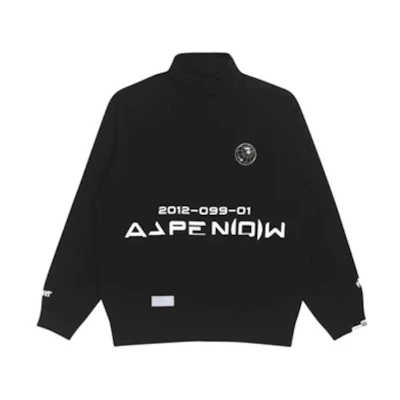 AAPE Letter Logo Printed Crew Neck Long Sleeve Sweater AAPSWM3810XXH