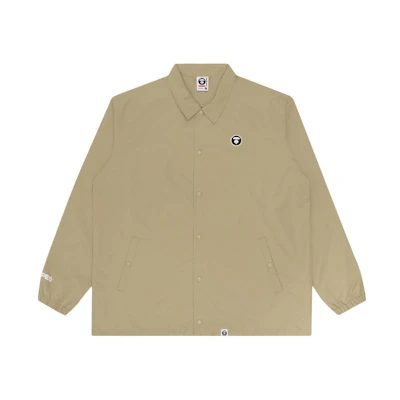 AAPE Letter Print Button-Up Polo Collar Jacket AAPLJM7365XXE