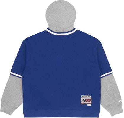 아페 컬러블록 레터프린트 페이크 투피스 풀오버 후디 유니섹스. AAPSWM3875XXI Purchase 아페 컬러블록 레터프린트 페이크 투피스 풀오버 후디 유니섹스. AAPSWM3875XXI