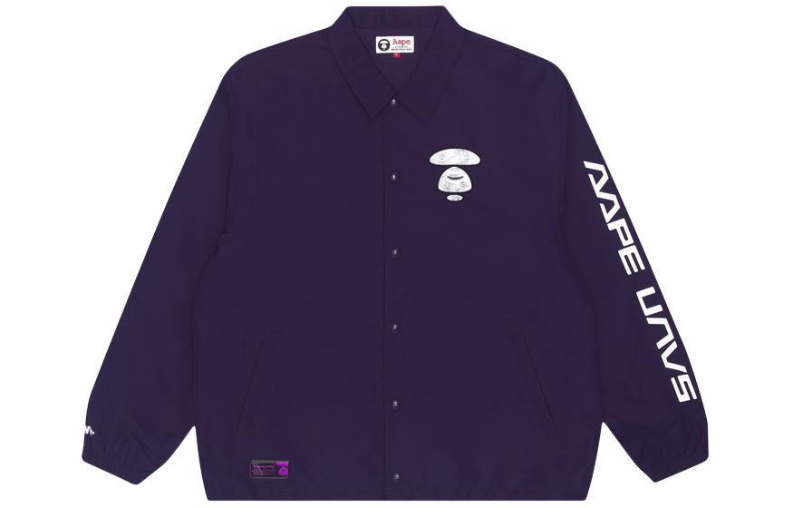 AAPE Linear Camo Ape Face Embroidered Letter Print Loose Jacket - AAPLJM7423XXG