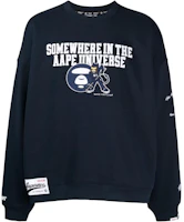 AAPE Logo Embroidered Knit Sweatshirt Blue - ASWA350XXL AAPE Logo Embroidered Knit Sweatshirt Blue - ASWA350XXL