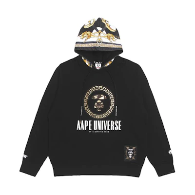 AAPE Logo Print Ape Soldier Loose Fit Hoodie AAPSWM3880XXJ-1