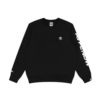 AAPE Logo Print Crewneck Pullover Casual Sweatshirt AAPSWM3710XXF