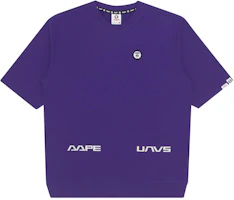AAPE Logo Print Crewneck T-Shirt Unisex Purple AAPSWM3777XXG-PPX AAPE Logo Print Crewneck T-Shirt Unisex Purple AAPSWM3777XXG-PPX