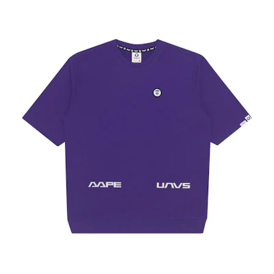AAPE Logo Print Crewneck T-Shirt Unisex Purple AAPSWM3777XXG-PPX