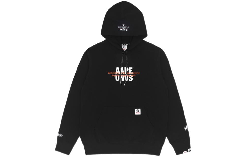 AAPE Logo Print Drawstring Casual Hoodie AAPSWM3722XXF