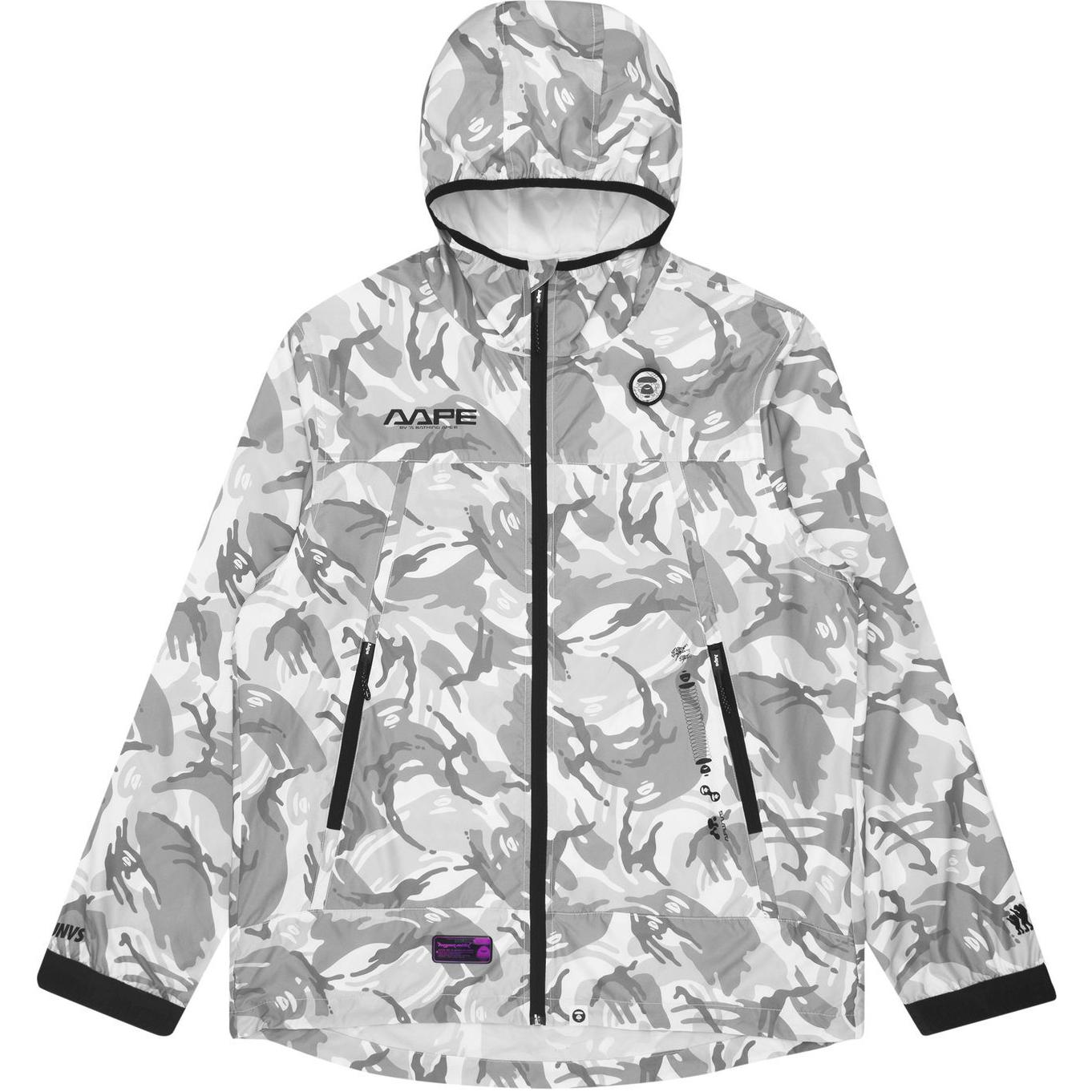 AAPE Logo Print Hoodie Jacket Unisex White AAPLJM7428XAG-WHZ