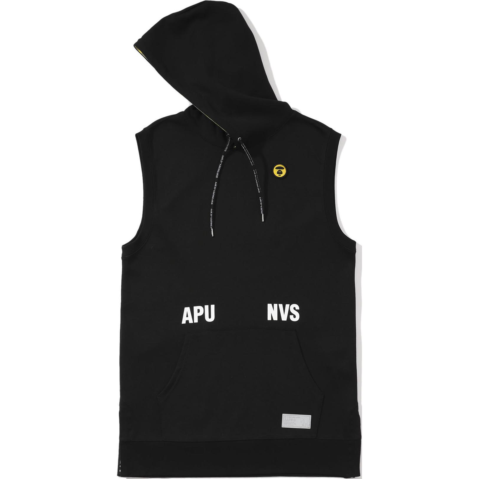 AAPE Logo Sleeveless Hoodie Unisex Black AAPSWM3415XXA-BKX