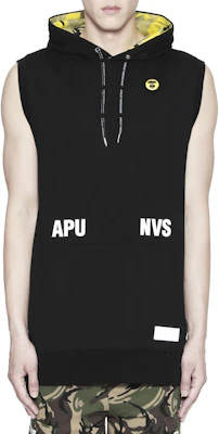 AAPE Logo Sleeveless Hoodie Unisex Black AAPSWM3415XXA-BKX Lookbook AAPE Logo Sleeveless Hoodie Unisex Black AAPSWM3415XXA-BKX