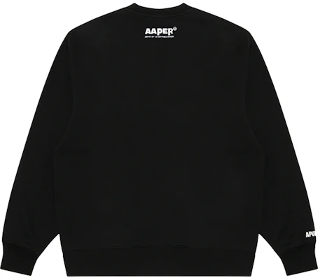 AAPE Long Sleeve Crewneck Pullover Sweatshirt dengan Desain Logo Patch AAPSWMA342XXL Lookbook AAPE Long Sleeve Crewneck Pullover Sweatshirt dengan Desain Logo Patch AAPSWMA342XXL