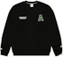 Shop AAPE Loose Fit Crewneck Sweatshirt with Letter Print and Badge Design AAPSWMB336XXN