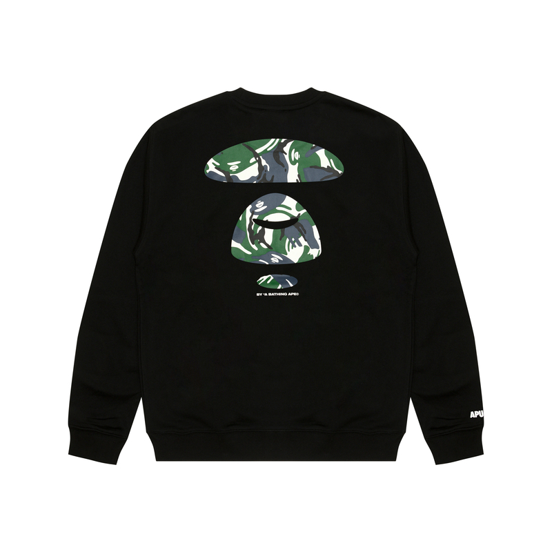 Purchase AAPE Loose Fit Crewneck Sweatshirt with Letter Print and Badge Design AAPSWMB336XXN