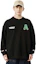 Details for AAPE Loose Fit Crewneck Sweatshirt with Letter Print and Badge Design AAPSWMB336XXN