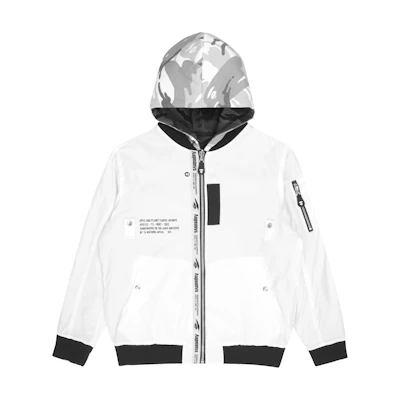 AAPE Loose Fit Letter Print Hooded Jacket AAPLJM7499XXI