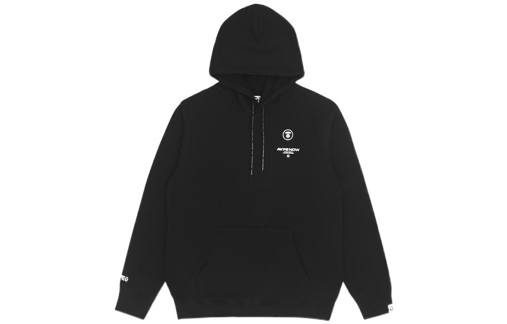 AAPE Loose Fit Logo Print Fleece Hoodie AAPSWM3801XXH