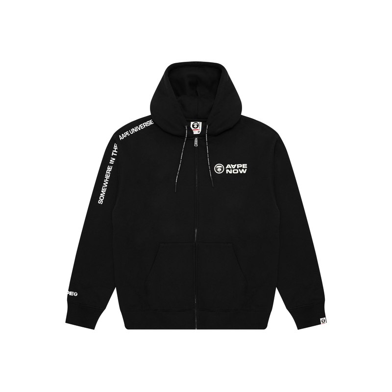 AAPE Loose Fit Long Sleeve Sweatshirt with Embroidered Lettering AAPSWMB327XXN