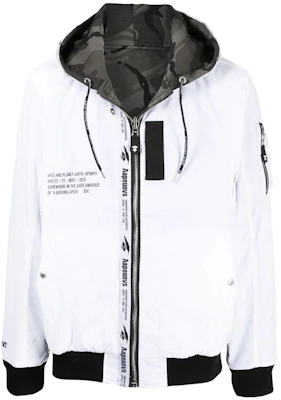 AAPE 寬鬆版拉鍊外套 白色 ALJ7-499-XXI Buy AAPE 寬鬆版拉鍊外套 白色 ALJ7-499-XXI