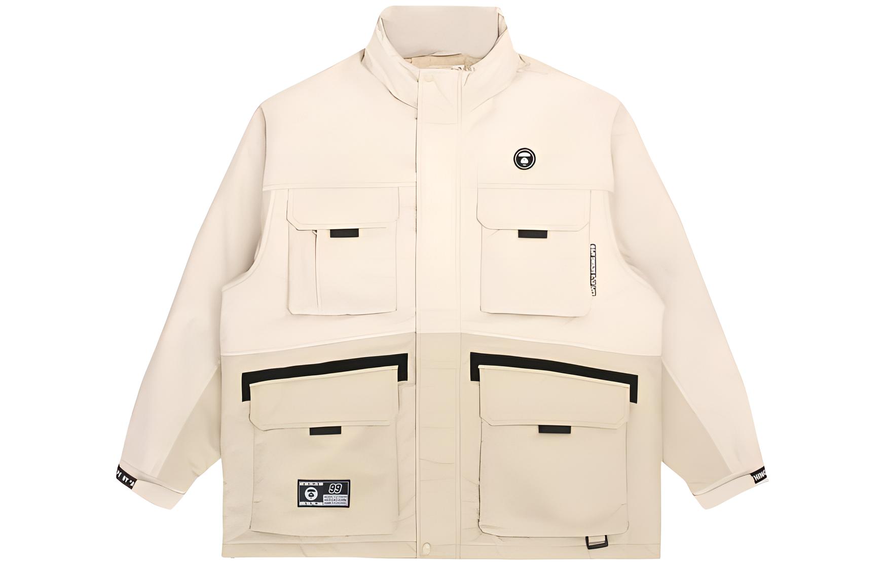AAPE Multi-Pocket Utility Jacket with Ape Face Badge AAPJKM7457XXH