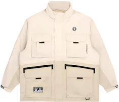 AAPE Multi-Pocket Utility Jacket with Ape Face Badge AAPJKM7457XXH AAPE Multi-Pocket Utility Jacket with Ape Face Badge AAPJKM7457XXH