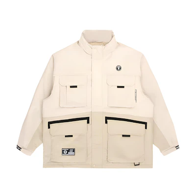 AAPE Multi-Pocket Utility Jacket with Ape Face Badge AAPJKM7457XXH
