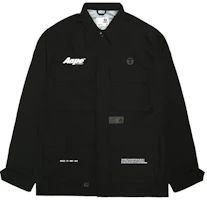 AAPE Multi-Pocket Utility Jacket with Ape Face Badge & Letter Print AAPLJM7616XXL AAPE Multi-Pocket Utility Jacket with Ape Face Badge & Letter Print AAPLJM7616XXL