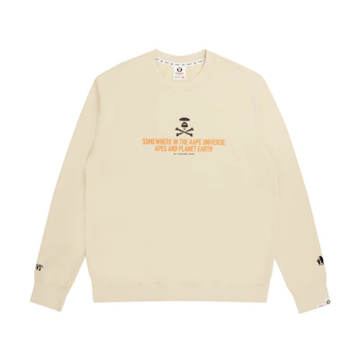 AAPE Oversized Letter Print Thick Pullover Fleece Hoodie AAPSWM3807XXH