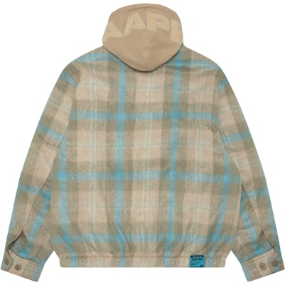 AAPE 체크 탈부착 후드 루즈핏 긴팔 재킷 AAPJKM7681XXN Lookbook AAPE 체크 탈부착 후드 루즈핏 긴팔 재킷 AAPJKM7681XXN