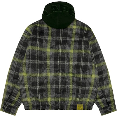 AAPE 체크 탈부착 후드 루즈핏 긴팔 재킷 AAPJKM7681XXN Purchase AAPE 체크 탈부착 후드 루즈핏 긴팔 재킷 AAPJKM7681XXN