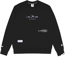 AAPE Planet Ape Graphic Crewneck Sweatshirt for Men AAPSWM3809XXH-1 AAPE Planet Ape Graphic Crewneck Sweatshirt for Men AAPSWM3809XXH-1