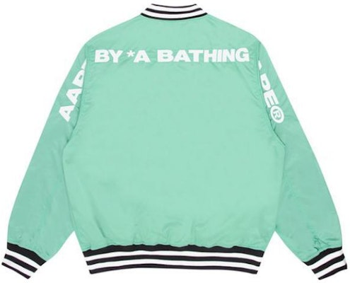 아페 리버서블 카모 에이프 배지 야구 점퍼 브라이트 그린 아우터웨어 AAPLJM7502XXI-GRL Lookbook 아페 리버서블 카모 에이프 배지 야구 점퍼 브라이트 그린 아우터웨어 AAPLJM7502XXI-GRL