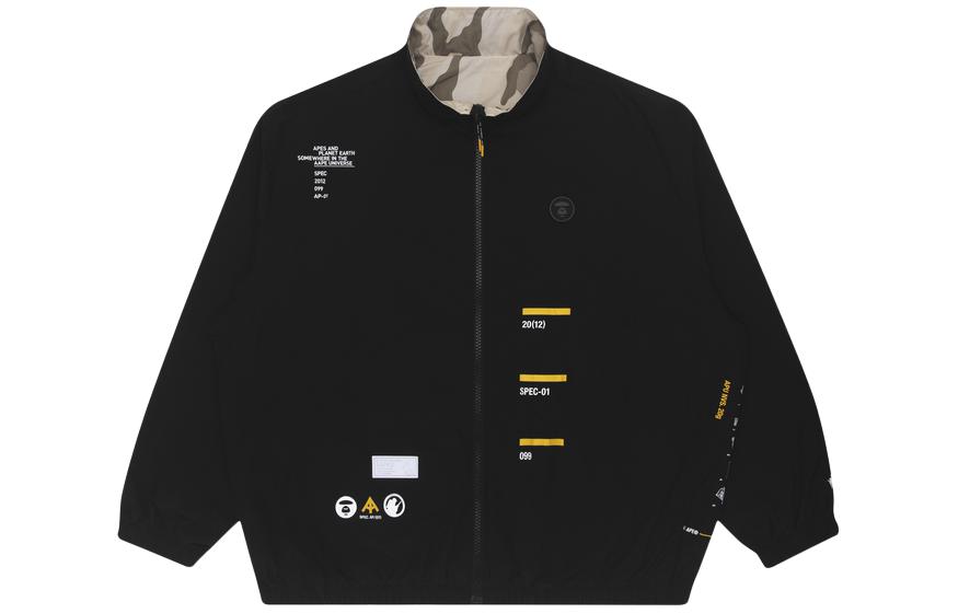 AAPE Reversible Camouflage Jacket with Letter Print for Men AAPLJM7426XXG