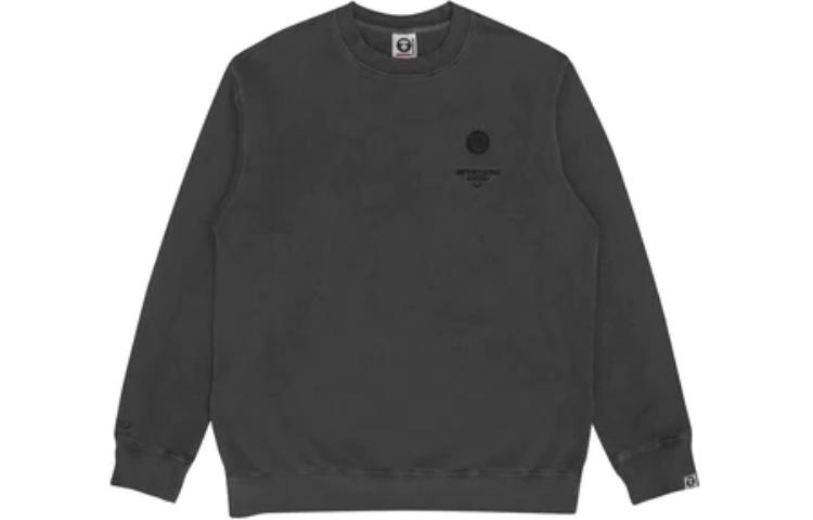 AAPE Solid Color Crewneck Sweatshirt with Embroidered Letters AAPSWM3803XXH