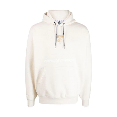 AAPE Solid Logo Hoodie White ASWA329XAL