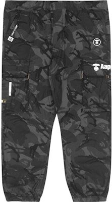 Aape SS22 카모 로고 프린트 조거 스웻팬츠 포켓 포함 - 블랙 AAPPTM6828XAI Order Aape SS22 카모 로고 프린트 조거 스웻팬츠 포켓 포함 - 블랙 AAPPTM6828XAI