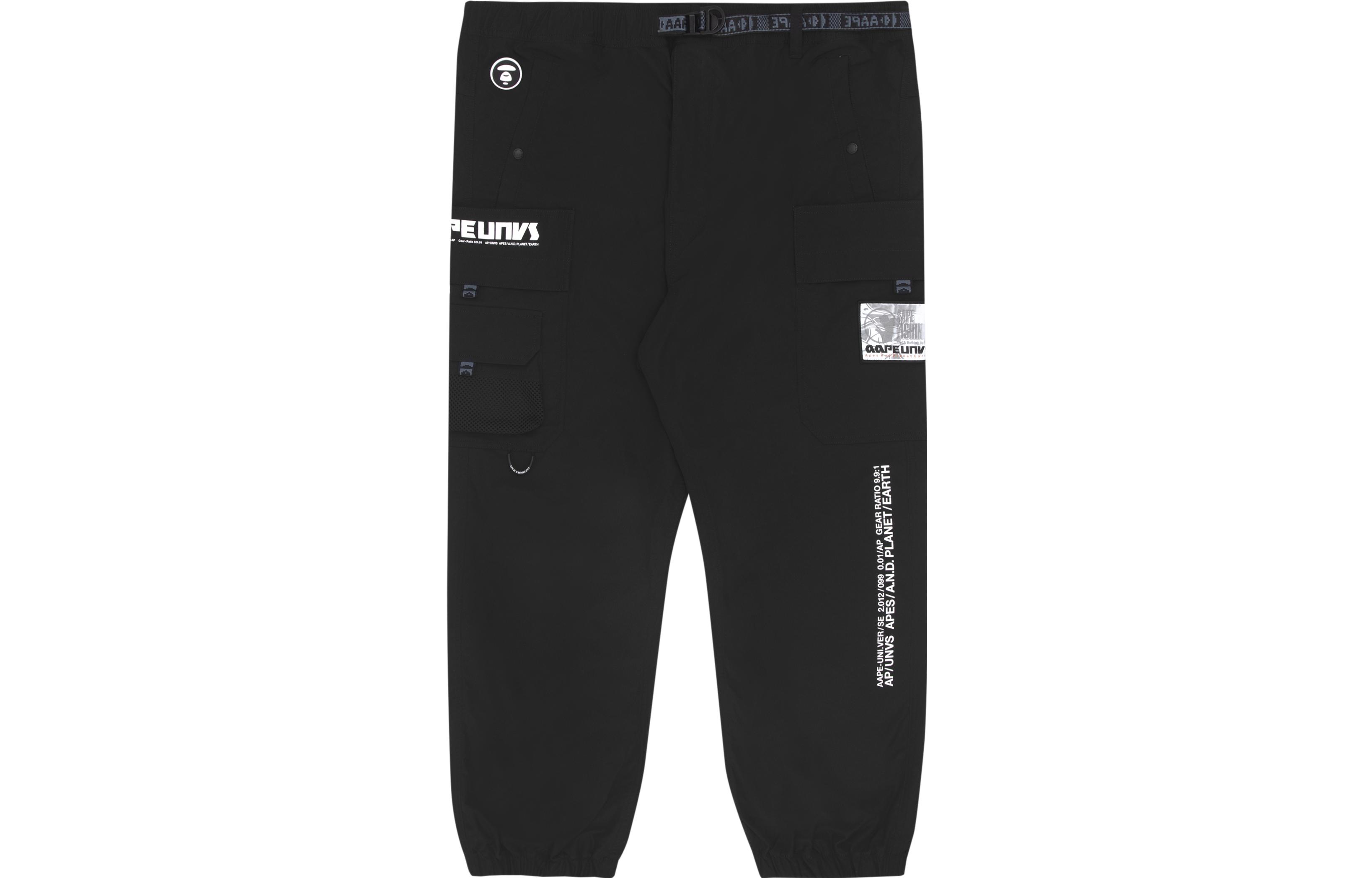 AAPE SS22  Jogger Pants with Ape Face Letter Print and Pocket Design. AAPPTM6827XXI