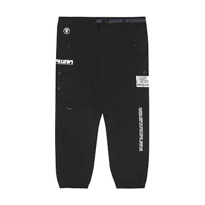 AAPE SS22 Jogger Pants with Ape Face Letter Print and Pocket Design. AAPPTM6827XXI