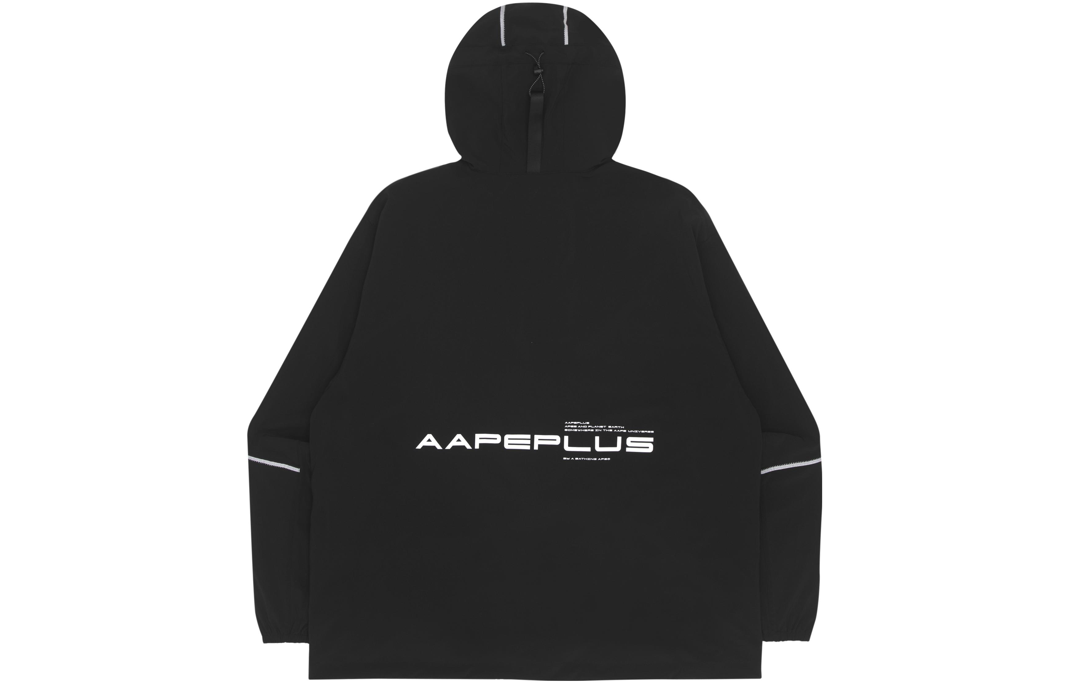 Lookbook Aape SS22 레터 프린트 패치워크 집업 후디 재킷. AAPLJM7512XXI