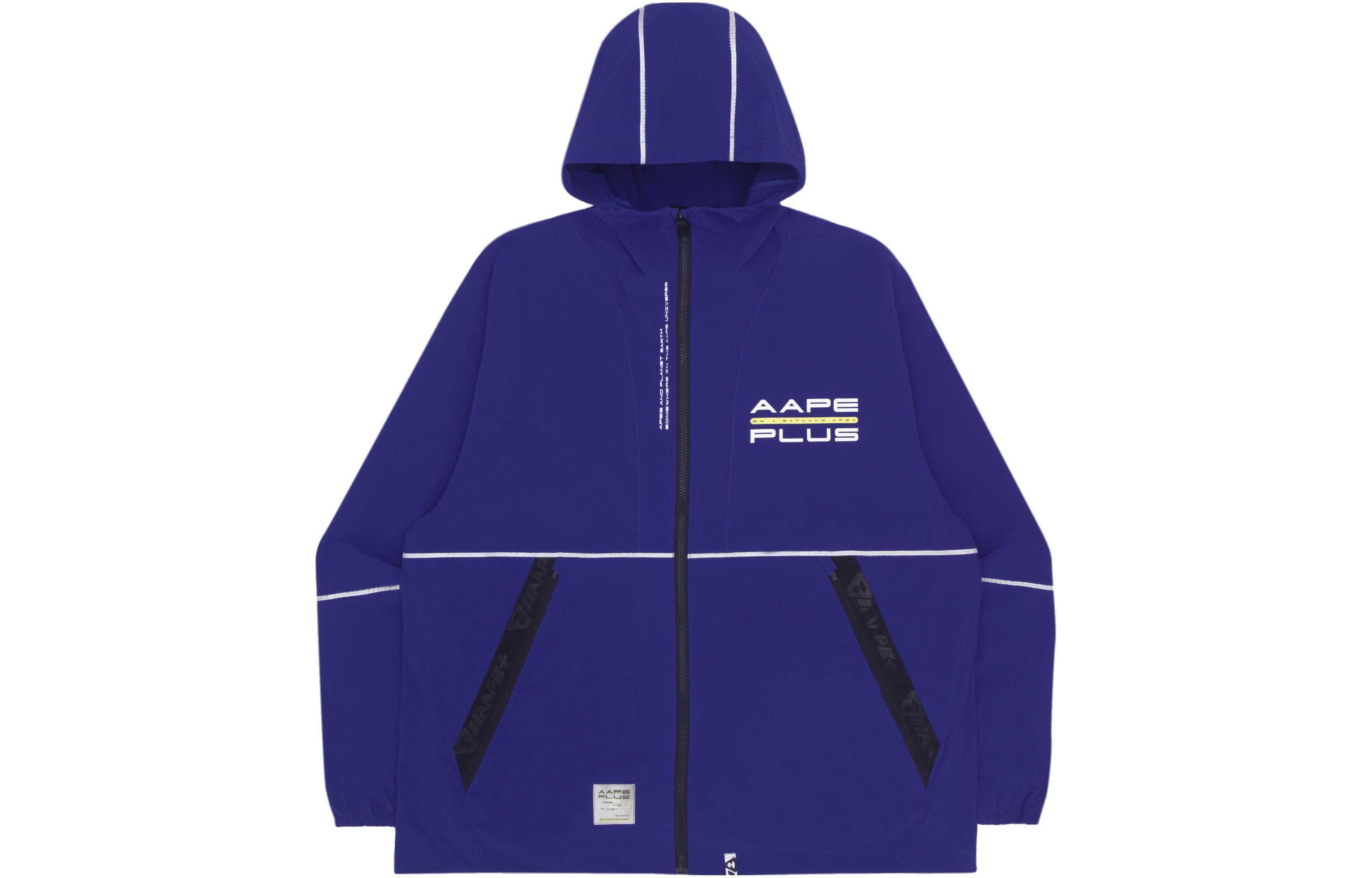 Details for Aape SS22 레터 프린트 패치워크 집업 후디 재킷. AAPLJM7512XXI
