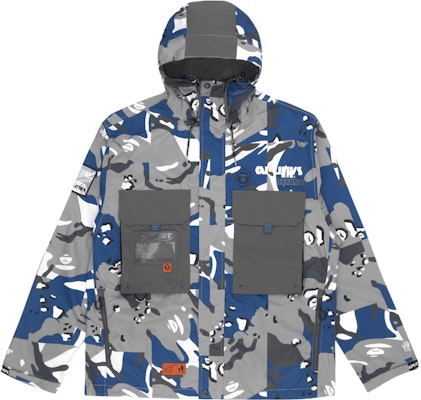 Aape SS22 알파벳 프린트 카모 포켓 패치워크 후드 재킷 그레이 남성용 AAPLJM7503XAI Buy Aape SS22 알파벳 프린트 카모 포켓 패치워크 후드 재킷 그레이 남성용 AAPLJM7503XAI