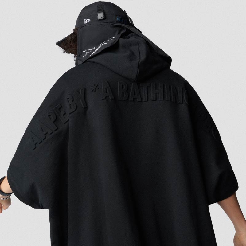 Sizing Aape SS22 猿人標誌字母印花連帽短袖T恤 男女款 AAPTEM0930XXI