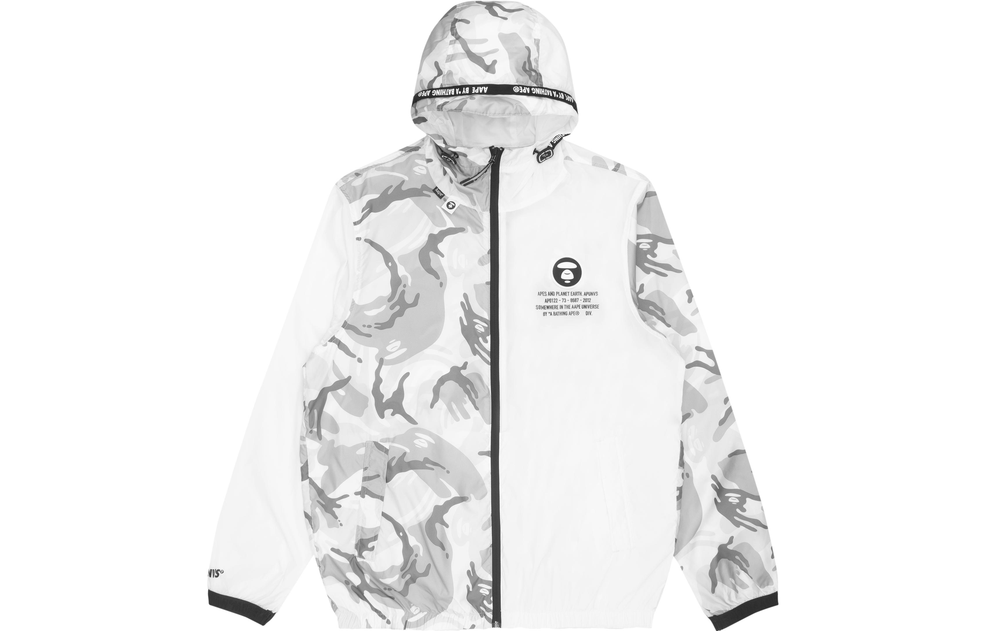 Aape SS22 Lightweight Camouflage Letter Printed Hoodie Jacket - AAPLJM7497XXI 圖 6