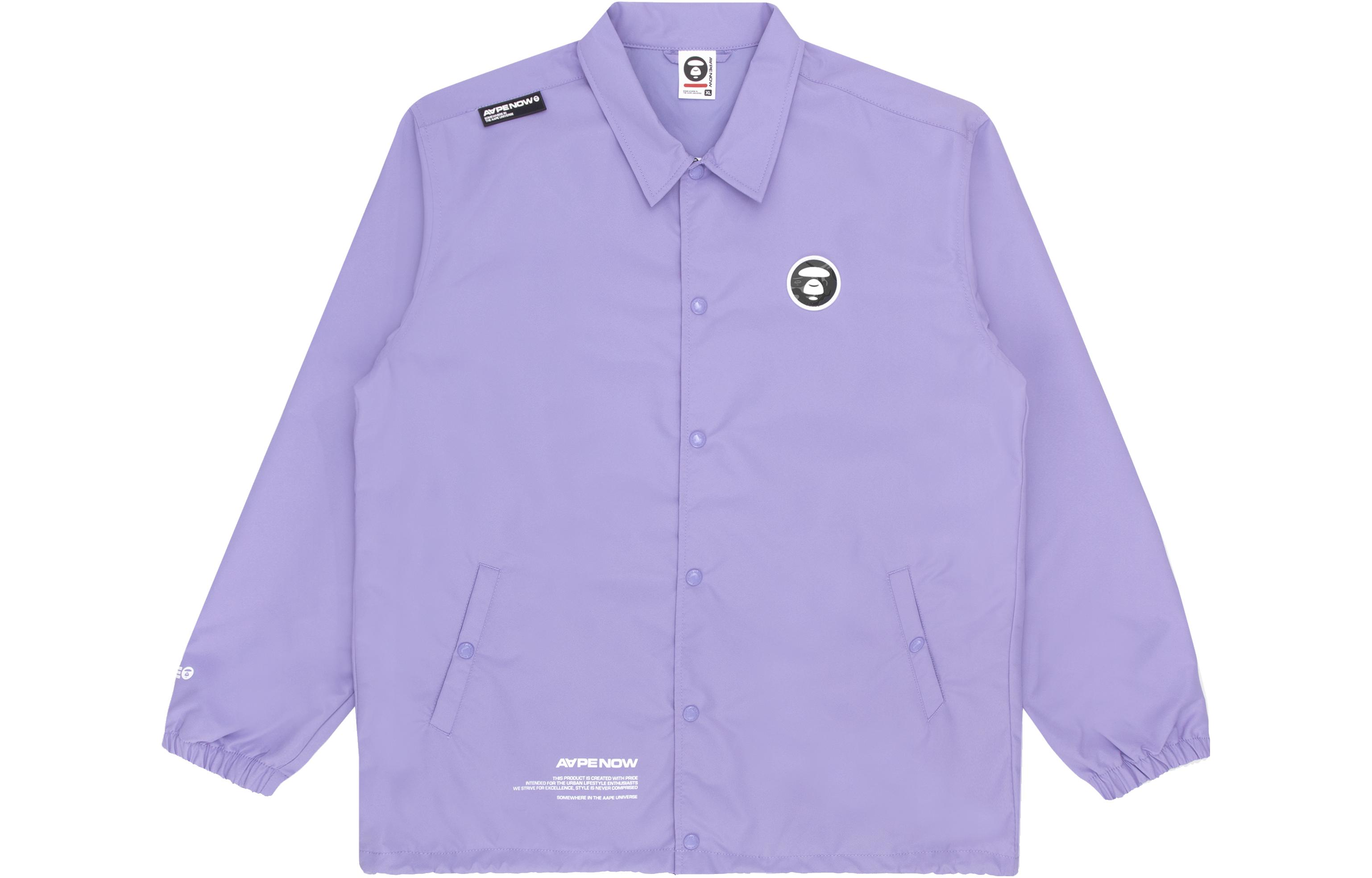 Cheap AAPE SS22 Simple Logo Print Jacket with Ape Face Badge AAPLJM7496XXI