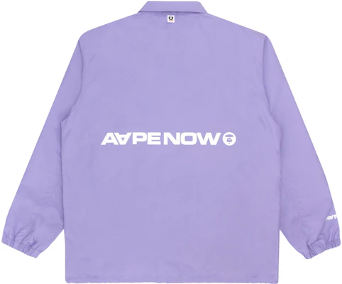 AAPE SS22 Simple Logo Print Jacket with Ape Face Badge AAPLJM7496XXI 1