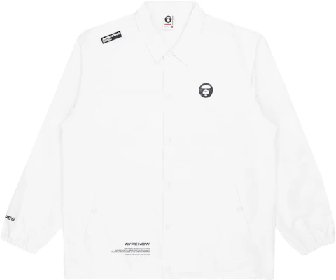 AAPE SS22 Simple Logo Print Jacket with Ape Face Badge AAPLJM7496XXI 2