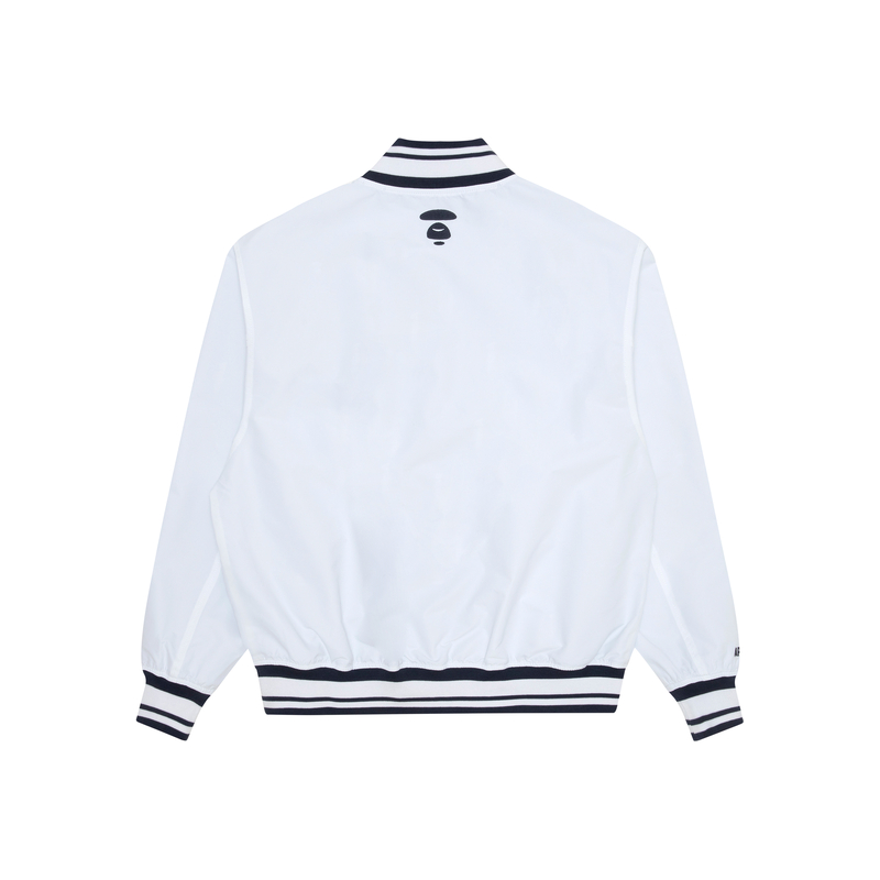 Lookbook Aape SS23 올오버 레터 프린트 리버서블 야구 재킷 AAPLJM7581XXK