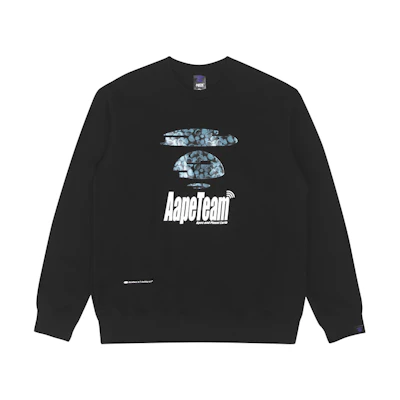 Aape SS23 Graphic Logo Crewneck Sweatshirt Casualwear. AAPSWM3984XXK