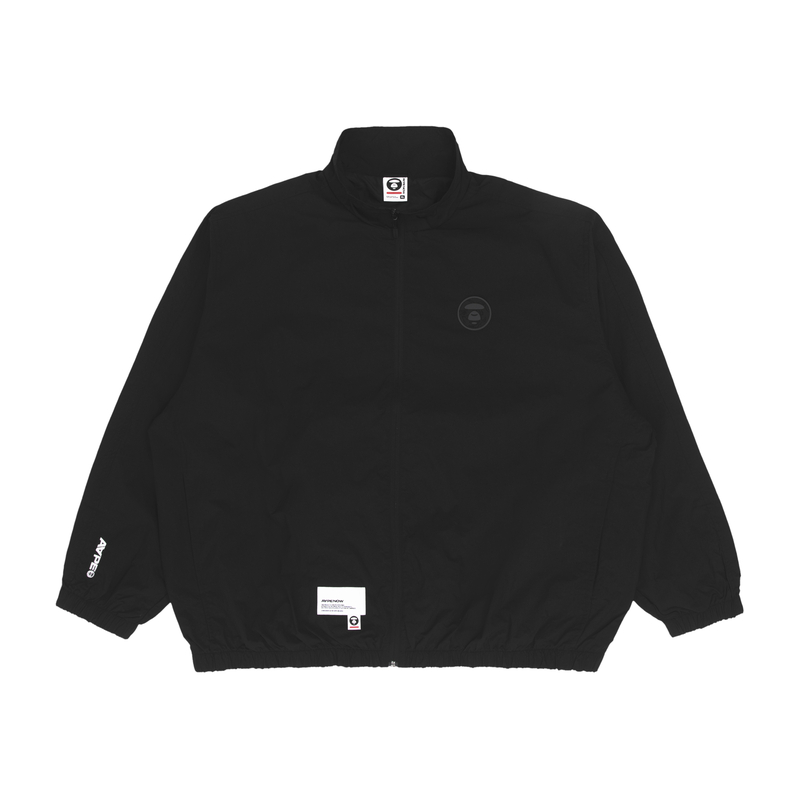 Shop Aape SS23 Jaket Longgar dengan Logo Ape dan Corak Huruf. AAPLJM7577XXK